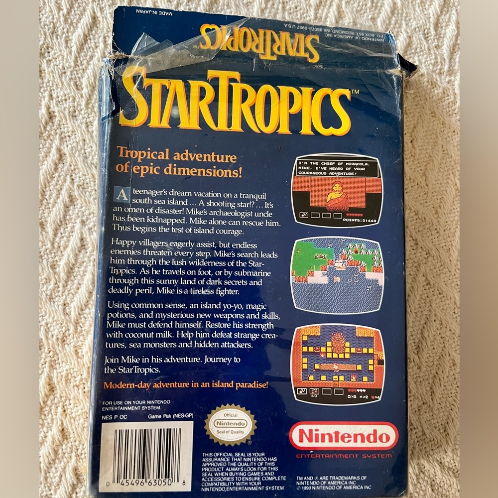 StarTropics Star Tropics NES Nintendo Authentic - Picture 6 of 6